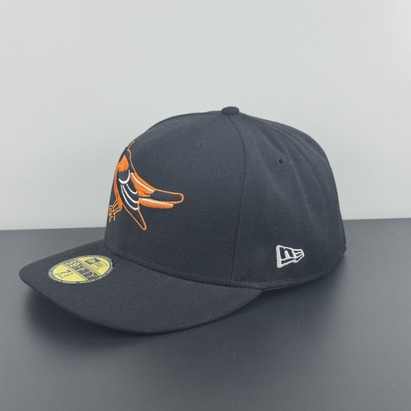 Baltimore Orioles Hat Cap Fitted Mens 7 1/2‎ Black MLB Baseball 59FIFTY New Era - Picture 2 of 7
